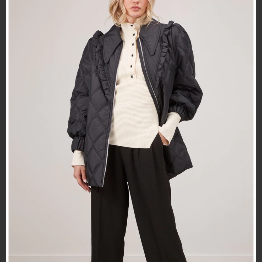 Ganni Quilt Coat size 36